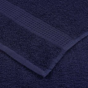 Πετσέτες 4 τεμάχια Ναυτικό Μπλε 100x200 cm 360 gsm 100% βαμβάκι - Μπλε