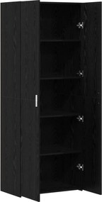 vidaXL Highboard Μαύρη Οξυά 70 x 42,5 x 185 εκ