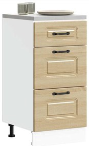 vidaXL ντουλάπι βάσης κουζίνας Kalmar Sonoma δρυς Επεξεργασμένο Ξύλο