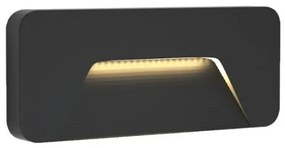 Απλίκα Φωτιστικό Τοίχου Κλιμακοστασίου IP65 LED 2W 3000K-4000K-6000K Kentucky IT Lighting-80202040-Ανθρακί 80202040