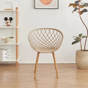 Καρέκλα Janice-Cappuccino