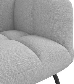 vidaXL Κουνιστή καρέκλα Cloud Grey Fabric