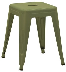 Σκαμπό Utopia pakoworld μέταλλο σε λαδί απόχρωση 30x30x45εκ