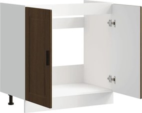 vidaXL Ντουλάπι βάσης νεροχύτη Porto Καφέ Δρυς 80x46x81,5 cm