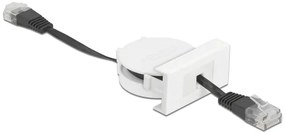 DELOCK module καλώδιο RJ45 Easy 45 81361 Cat.5e, ανασυρόμενο 50cm, μαύρο