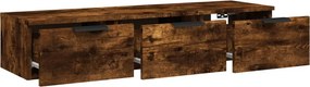 vidaXL Ντουλάπι Τοίχου Καπνιστή Δρυς 102x30x20 εκ. Επεξεργασμένο Ξύλο