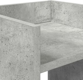 vidaXL Βάση φυτών με ράφι Σκυρόχρωμο Γκρι 30 x 30 x 80 cm