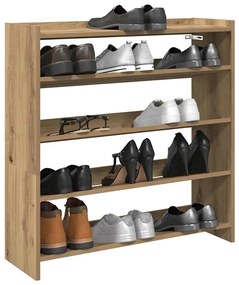Ράφι παπουτσιών vidaXL Artisan Oak 80x25x81 cm Κατασκευασμένο ξύλο