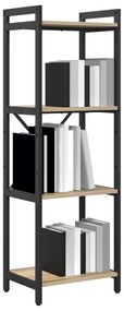 vidaXL Βιβλιοθήκη Sonoma Δρυς 40 x 30 x 118 εκ Επεξεργασμένο ξύλο