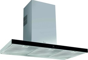 Teka DLH 985 T Perfecta 4 Ecopower Inox/Μαύρο Κρύσταλλο Απορροφητήρας Καμινάδα Τοίχου 90 cm Εγγύηση 2+1 Χρόνια