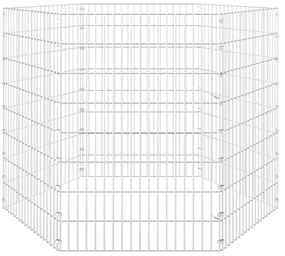 vidaXL Περίφραξη Ζώων Ελεύθερης Βοσκής 6 Πάνελ 54x80 εκ. Γαλβ. Σίδερο