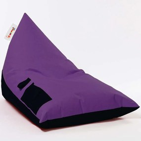 Πουφ Αδιάβροχο Pyramid 248FRN1206 145x90x35cm Purple-Black