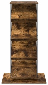 vidaXL Ράφι Περιοδικών Καπνιστό Δρύς 68 x 40 x 123.5 εκ.