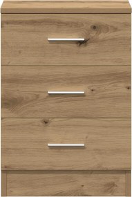 vidaXL Κομοδίνα 2 τεμ. τεχνίτης Δρυς 38x35x55 εκ. από Επεξεργ Ξύλο