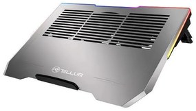 Tellur TLL491321 Cooling Pad για Laptop έως 17.3" με 3 Ανεμιστήρες και Φωτισμό Ασημί