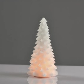 "WHITE XMAS TREE WAX CANDLE", 1  LED ΛΑΜΠ. ΜΠΑΤ. (3xAAA), WW,IP20, φ13.5X23.5cm ACA X0711119