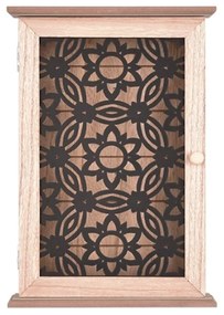 Κλειδοθήκη Irena 2170130 20x7x30cm Natural-Black Mirrors &amp; More Ξύλο