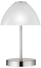 Φωτιστικό Επιτραπέζιο Queen R52021107 3W Led Φ15cm 24cm Nickel Mat RL Lighting Metal, Glass