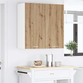 vidaXL Κρεμαστό ντουλάπι με αποθήκευση Artisan Oak 80 x 31 x 80 εκ.