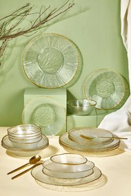 Dinner Set (24 Pieces) Ekol Transparent