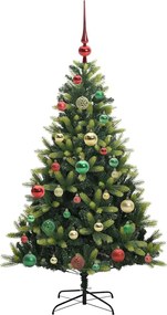 vidaXL Τεχνητό Χριστουγεννιάτικο Δέντρο με Συρταρωτές Βαθμίδες 150 LED