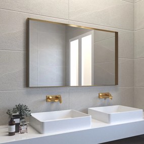 Iron Square 120x80 - Καθρέπτης μπάνιου μεταλλικός - Bronze