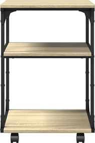 vidaXL Βάση Εκτυπωτή 3 Επιπέδων Sonoma Δρυς 43x48x64 εκ Επεξ. Ξύλο