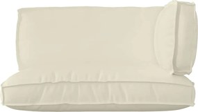 vidaXL Σετ Μαξιλαριών Πάγου 3 pcs Κρεμ Ύφασμα Όξφορντ