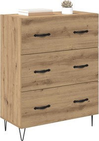 vidaXL Πλαϊνό γραφείο Artisan Oak 69,5 x 34 x 90 εκ.