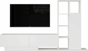 Έπιπλο Τηλεόρασης Λευκό DRIE 201.2x29.5x123.6
