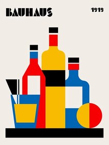 Εικονογράφηση Bauhaus Wine Print, Retrodrome