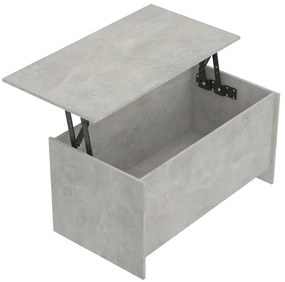 vidaXL Τραπεζάκι Σαλονιού Γκρι Σκυρ. 102x55,5x52,5 εκ. Επεξεργ. Ξύλο