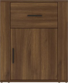 vidaXL Κομοδίνο Καφέ Δρυς 50x36x60 εκ. από Επεξεργασμένο Ξύλο
