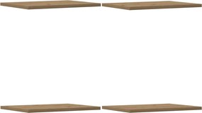 vidaXL Ράφια Βιβλιοθήκης 4 τεμ. Artisan Δρυς 40x30x1,5 εκ. Επεξ. Ξύλο