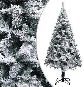 vidaXL Χριστουγεννιάτικο Δέντρο Τεχνητό Χιονισμένο Πράσινο 150 εκ. PVC