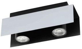 Φωτιστικό Σποτ Led 97395 Black - Silver Viserba Eglo Μέταλλο