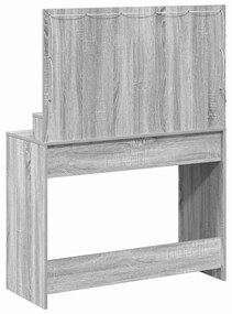 vidaXL Τραπέζι Μακιγιάζ με ράφι Γκρι sonoma 100 x 41 x 135 εκ.
