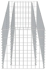 vidaXL Συρματοκιβώτιο-Γλάστρα Υπερυψωμένη 180x50x50 εκ. Γαλβ. Χάλυβας