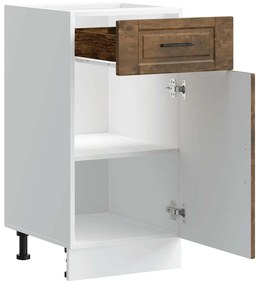 vidaXL ντουλάπι βάσης κουζίνας Porto Καπνιστή βελανιδιά