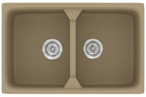 Sanitec Classic 318 Metallic Cream Νεροχύτης