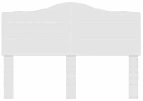 vidaXL Κεφαλάρι με κεφαλάρι Λευκό 140 cm Επεξεργασμένο ξύλο
