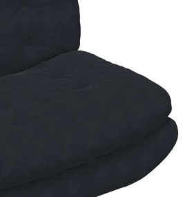 vidaXL Γυριστή Χαλαρωτική Καρέκλα Μαύρο 63 x 75 x 76 εκ Βελούδο