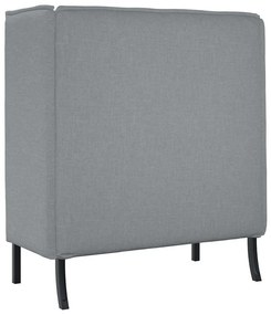 vidaXL Καναπές Υψηλής Πλάτης Ανοιχτό γκρι 109 x 56 x 121 εκ. ύφασμα