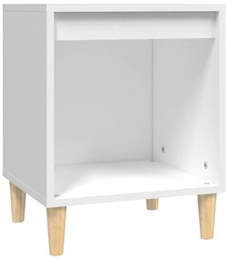 vidaXL Κομοδίνο Λευκό 40 x 35 x 50 εκ. από Επεξεργασμένο Ξύλο