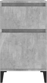 vidaXL Κομοδίνο Γκρι Σκυροδέματος 40x35x70 εκ.