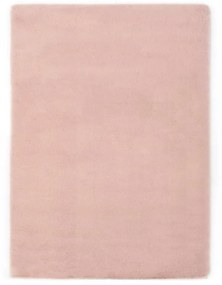 vidaXL Χαλί Ροζ Παστέλ 160 x 230 εκ. από Συνθετική Γούνα Κουνελιού