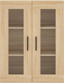 vidaXL Ντουλάπι Sonoma δρυς 69,5 x 34 x 180 εκ. από Επεξεργασμένο Ξύλο