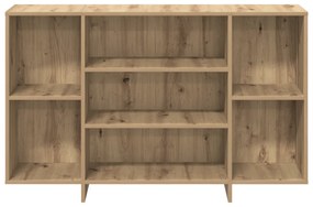 vidaXL Πλαϊνό γραφείο artisan δρυς 120 x 30 x 75 εκ Επεξεργασμένο ξύλο