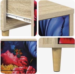 vidaXL Κομοδίνο KIEL Sonoma Δρυς 36 x 33 x 60 εκ Επεξεργασμένο Ξύλο