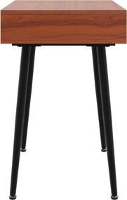vidaXL Γραφείο Υπολογιστή με Συρτάρι Καφέ 110x50x75 εκ. Επεξεργ. Ξύλο